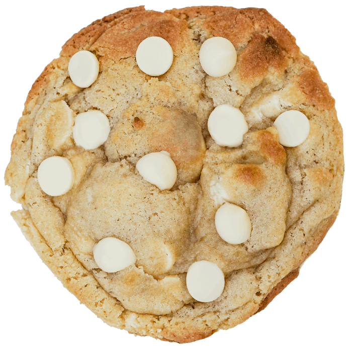 White Choc Chip cookie