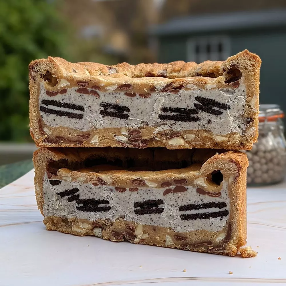 Whole Oreo cookie pie